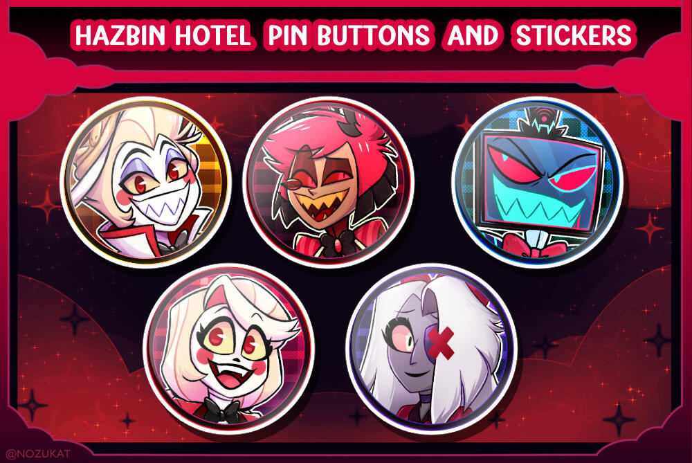 HAZBIN HOTEL PINS HAZBIN HOTEL PINS